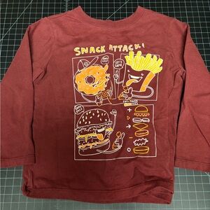 Garanimals Snack Attack Long Sleeve Tee - Maroon